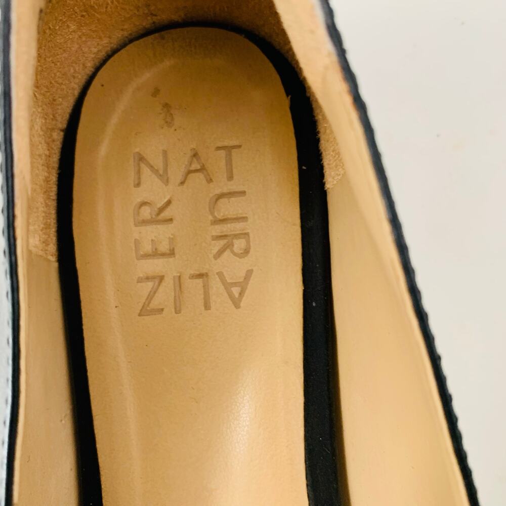 Naturalizer Black Leather Pointed Toe Ballet Flats Women’s US 8 Comfort Shoes - Picture 7 of 8